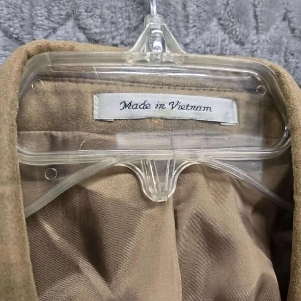 Lauren Ralph Lauren Faux‎ Suede Tan Sport Coat Blazer Mens Size 44L